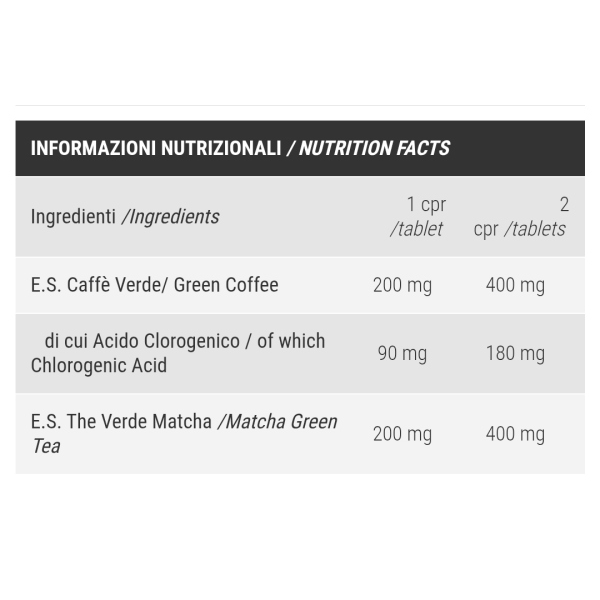 PRONUTRITION CAFFÈ VERDE+TÈ MATCHA