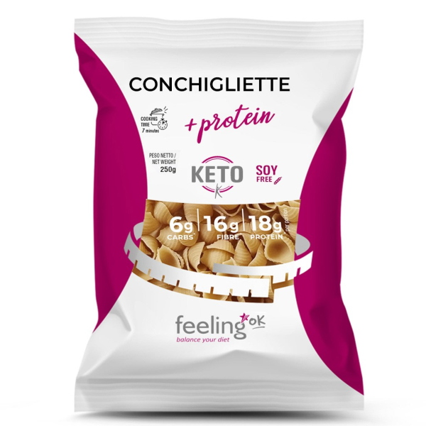 FEELING OK CONCHIGLIETTE + PROTEIN 250 Gr
