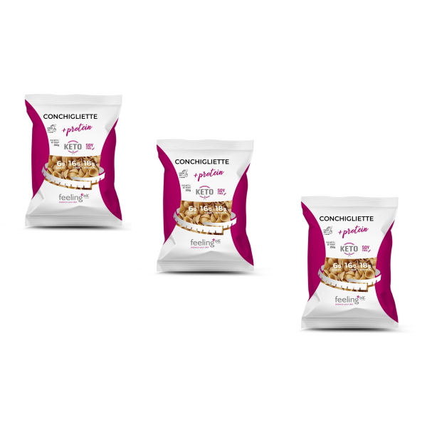 FEELING OK CONCHIGLIETTE + PROTEIN (BOX DA 3x250 Gr)