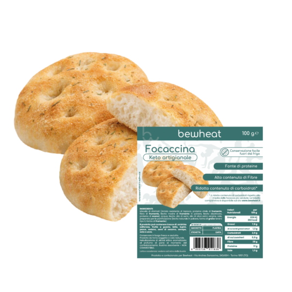 BEWHEAT FOCACCINA KETO ATIGIANALE DA 100 Gr