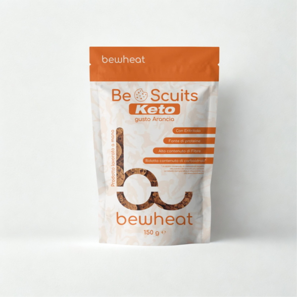 BEWHEAT BISCUITS KETO DA 150 Gr ARANCIA 