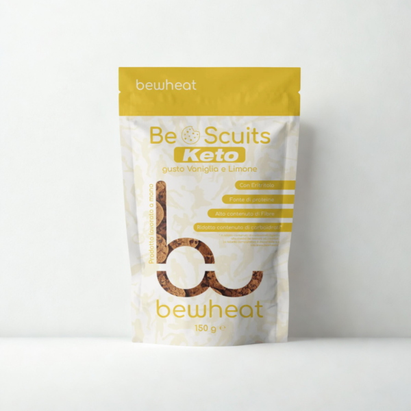 BEWHEAT BISCUITS KETO DA 150 Gr VANIGLIA LIMONE