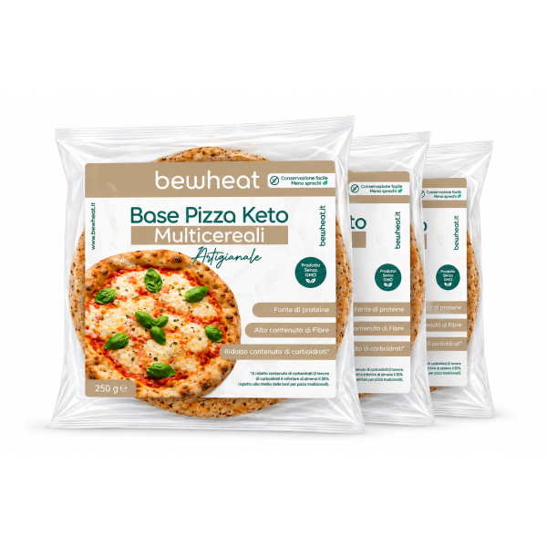 BEWHEAT BASE PIZZA KETO MULTICEREALI (BOX DA 3x250G) 