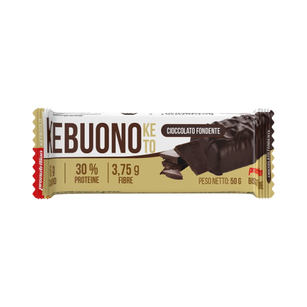 PRONUTRITION KEBUONO KETO (BOX DA 10 PEZZI DA 50 Gr) FONDENTE