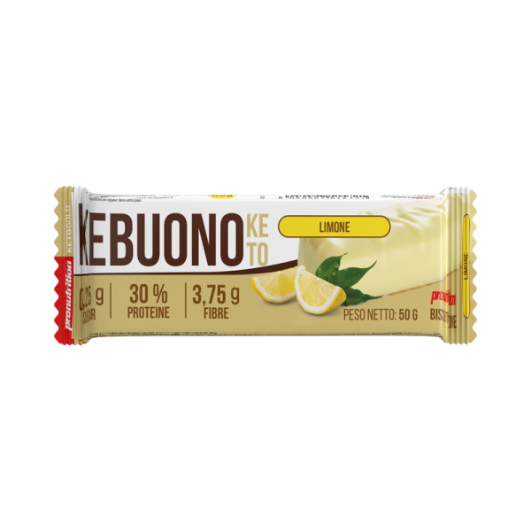 PRONUTRITION KEBUONO KETO (BOX DA 10 PEZZI DA 50 Gr) LIMONE
