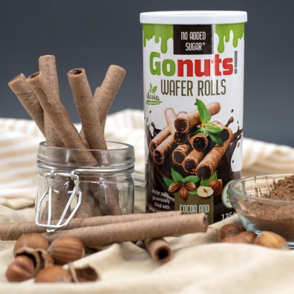 DAILY LIFE GONUTS WAFER ROLLS (BOX DA 3x135G) CACAO & NOCCIOLA