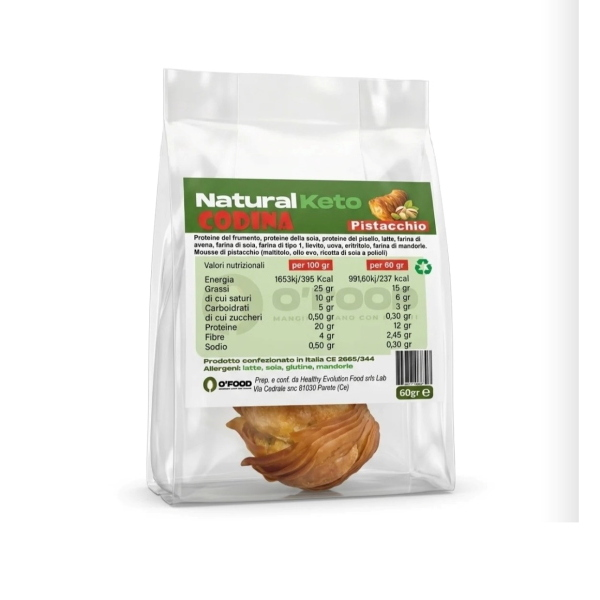 O'FOOD CODINA KETO (BOX DA 5x60 Gr) CREMA AL LIMONE 