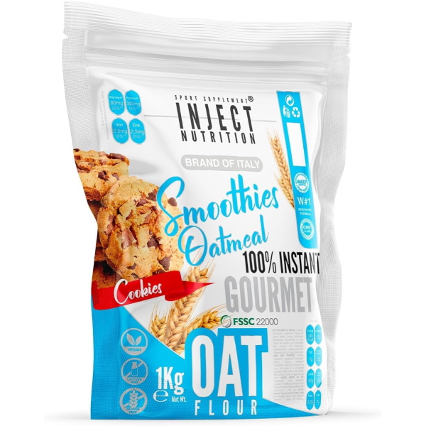 INJECT NUTRITION FARINA DI AVENA ISTANTANEA 1KG COOKIE