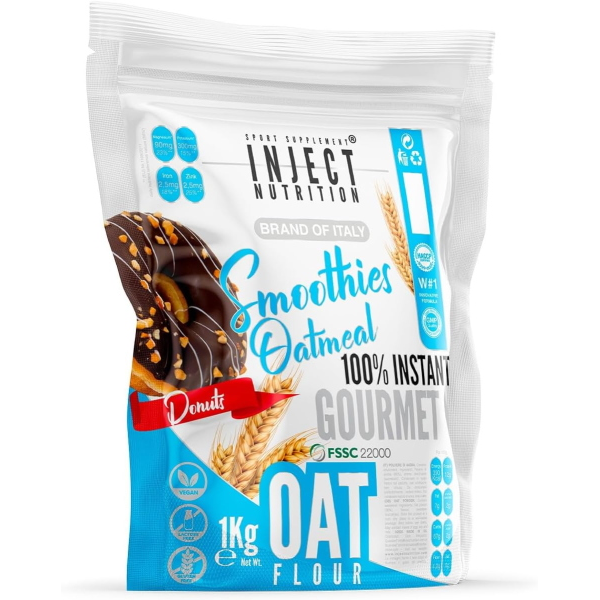 INJECT NUTRITION FARINA DI AVENA ISTANTANEA 1KG DONUTS