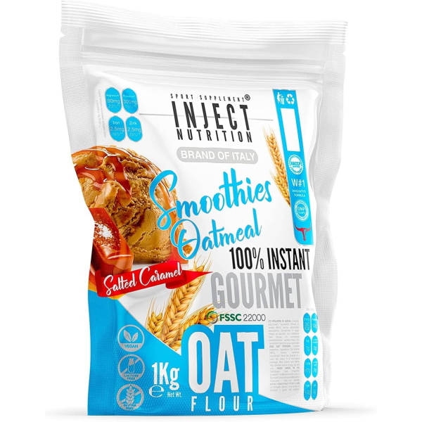 INJECT NUTRITION FARINA DI AVENA ISTANTANEA 1KG CARAMELLO SALATO