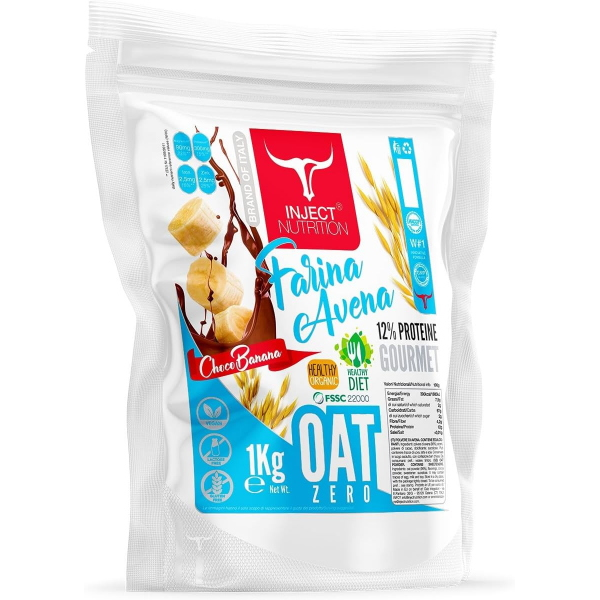 INJECT NUTRITION FARINA DI AVENA ISTANTANEA 1KG CHOCO BANANA