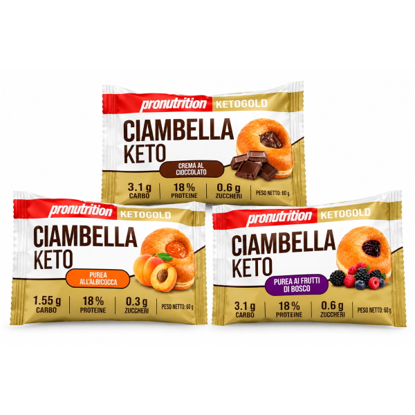 PRONUTRITION CIAMBELLA KETO (BOX 10x50 Gr) GUSTI ASSORTITI